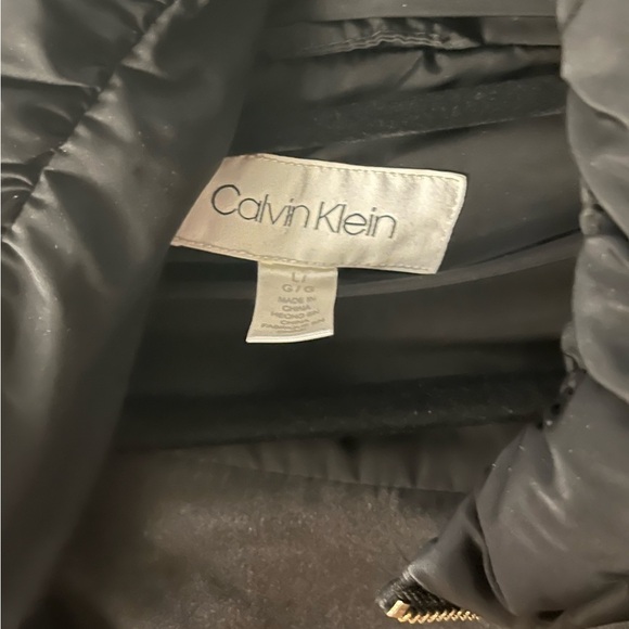 Calvin Klein Womens Ladies Black Zip Front Puffer Sleeveless Vest Size Large -B1 - Picture 2 of 3